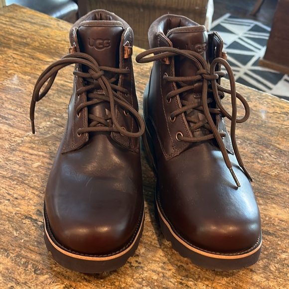 UGG Men’s Seton TL Boot 7-7.5 Brown Lace-up Waterproof Warm! - Picture 3 of 9
